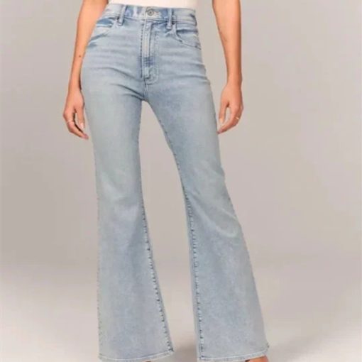Casual Solid Color Jeans
