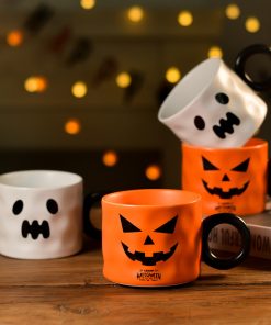 Pumpkin Ceramic Cup Handle
