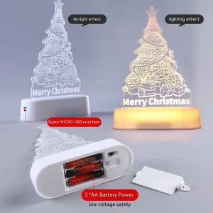Christmas Decoration 3D Lamp